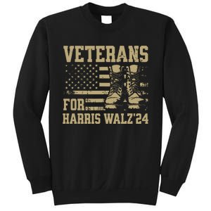 Veterans For Harris Walz Waltz 2024 Presidential Campaign Sweatshirt