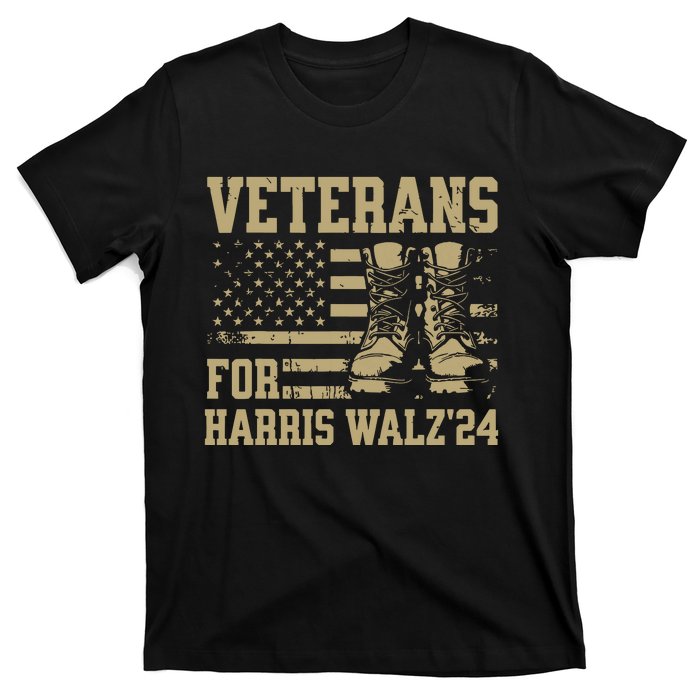 Veterans For Harris Walz Waltz 2024 Presidential Campaign T-Shirt