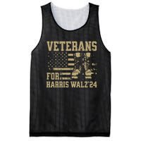 Veterans For Harris Walz Waltz 2024 Presidential Campaign Mesh Reversible Basketball Jersey Tank