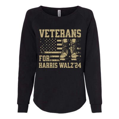 Veterans For Harris Walz Waltz 2024 Presidential Campaign Womens California Wash Sweatshirt