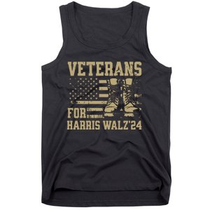 Veterans For Harris Walz Waltz 2024 Presidential Campaign Tank Top