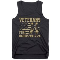 Veterans For Harris Walz Waltz 2024 Presidential Campaign Tank Top