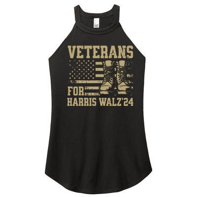 Veterans For Harris Walz Waltz 2024 Presidential Campaign Women's Perfect Tri Rocker Tank