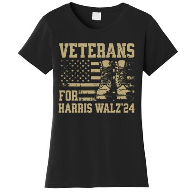 Veterans For Harris Walz Waltz 2024 Presidential Campaign Women's T-Shirt