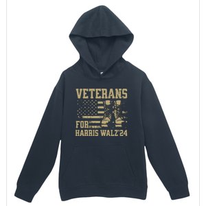 Veterans For Harris Walz Waltz 2024 Presidential Campaign Urban Pullover Hoodie