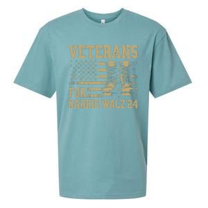 Veterans For Harris Walz Waltz 2024 Presidential Campaign Sueded Cloud Jersey T-Shirt