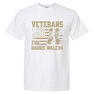 Veterans For Harris Walz Waltz 2024 Presidential Campaign Garment-Dyed Heavyweight T-Shirt