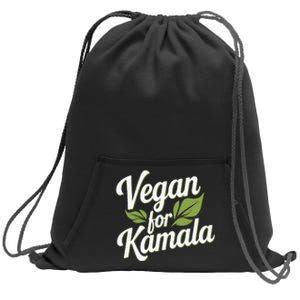 Vegans For Harris Waltz Walz 2024 Vegan For Kamala 2024 Sweatshirt Cinch Pack Bag