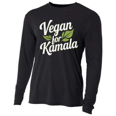 Vegans For Harris Waltz Walz 2024 Vegan For Kamala 2024 Cooling Performance Long Sleeve Crew