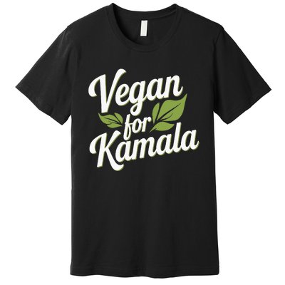 Vegans For Harris Waltz Walz 2024 Vegan For Kamala 2024 Premium T-Shirt