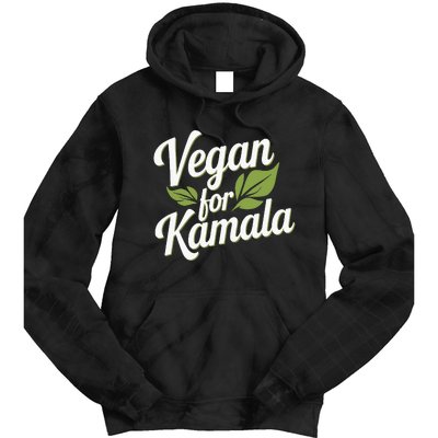 Vegans For Harris Waltz Walz 2024 Vegan For Kamala 2024 Tie Dye Hoodie