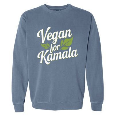 Vegans For Harris Waltz Walz 2024 Vegan For Kamala 2024 Garment-Dyed Sweatshirt