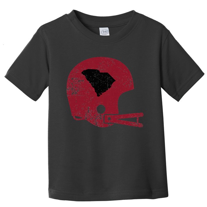 Vintage Football Helmet State Of South Carolina Toddler T-Shirt