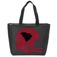 Vintage Football Helmet State Of South Carolina Zip Tote Bag