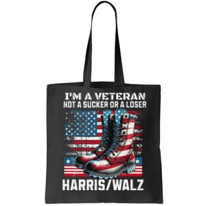 Veteran For Harris Walz For President 2024 Gift Tote Bag