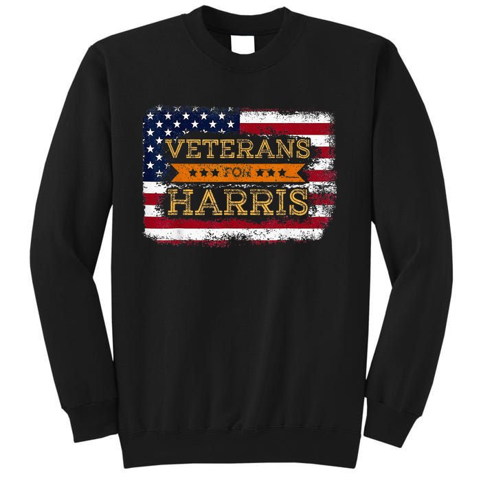 Veterans For Harris Walz Waltz 2024 President Veteran Day Sweatshirt