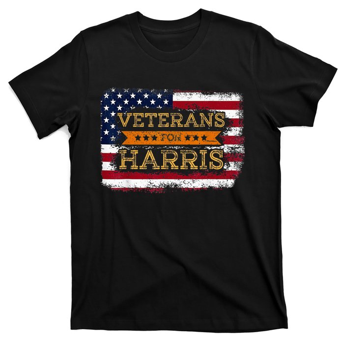 Veterans For Harris Walz Waltz 2024 President Veteran Day T-Shirt