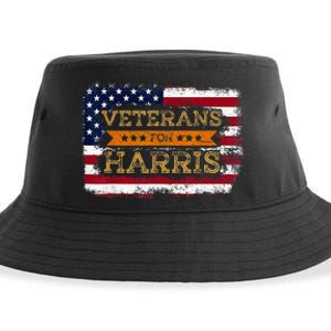 Veterans For Harris Walz Waltz 2024 President Veteran Day Sustainable Bucket Hat