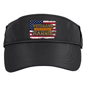 Veterans For Harris Walz Waltz 2024 President Veteran Day Adult Drive Performance Visor