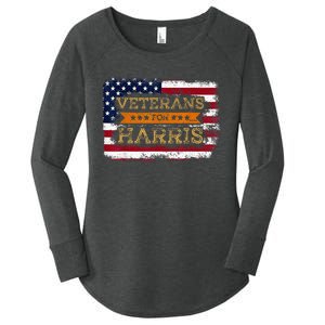 Veterans For Harris Walz Waltz 2024 President Veteran Day Women's Perfect Tri Tunic Long Sleeve Shirt