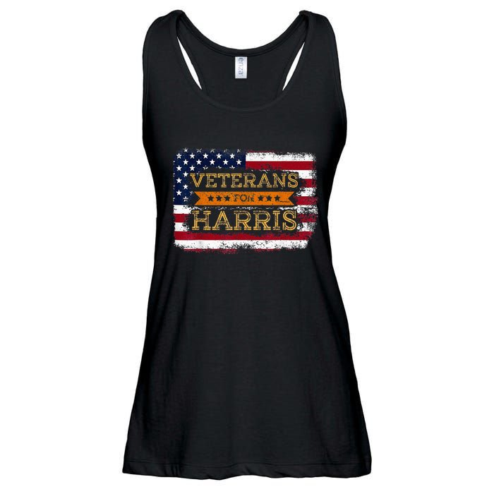 Veterans For Harris Walz Waltz 2024 President Veteran Day Ladies Essential Flowy Tank