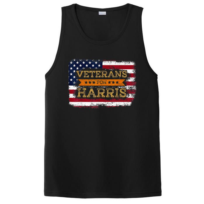 Veterans For Harris Walz Waltz 2024 President Veteran Day PosiCharge Competitor Tank