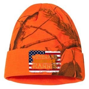 Veterans For Harris Walz Waltz 2024 President Veteran Day Kati Licensed 12" Camo Beanie