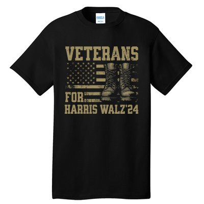 Veterans For Harris Walz Waltz 2024 Presidential Campaign Gift Tall T-Shirt