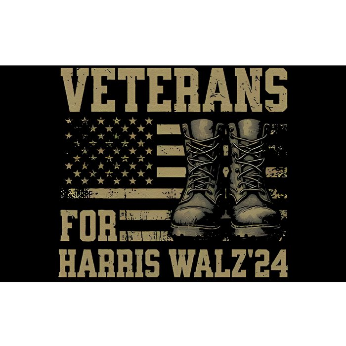 Veterans For Harris Walz Waltz 2024 Presidential Campaign Gift Bumper Sticker