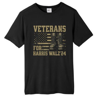 Veterans For Harris Walz Waltz 2024 Presidential Campaign Gift Tall Fusion ChromaSoft Performance T-Shirt