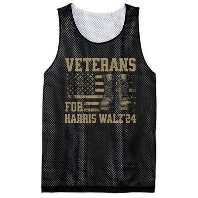 Veterans For Harris Walz Waltz 2024 Presidential Campaign Gift Mesh Reversible Basketball Jersey Tank