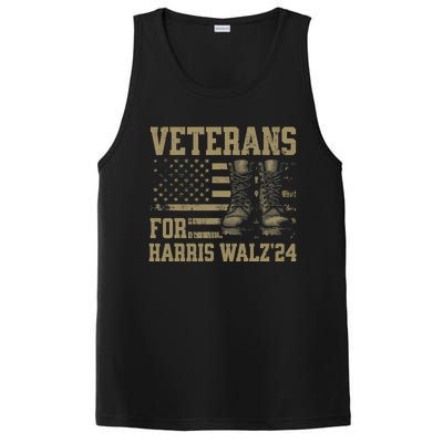 Veterans For Harris Walz Waltz 2024 Presidential Campaign Gift PosiCharge Competitor Tank