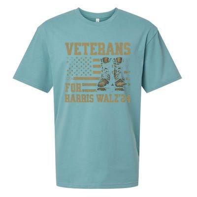 Veterans For Harris Walz Waltz 2024 Presidential Campaign Gift Sueded Cloud Jersey T-Shirt