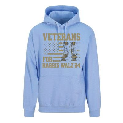 Veterans For Harris Walz Waltz 2024 Presidential Campaign Gift Unisex Surf Hoodie