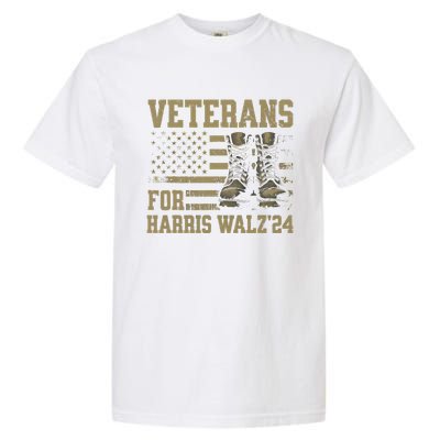 Veterans For Harris Walz Waltz 2024 Presidential Campaign Gift Garment-Dyed Heavyweight T-Shirt