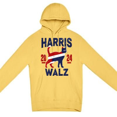 Vote For Harris Walz 2024 Election Kamala Harris Tim Waltz Premium Pullover Hoodie