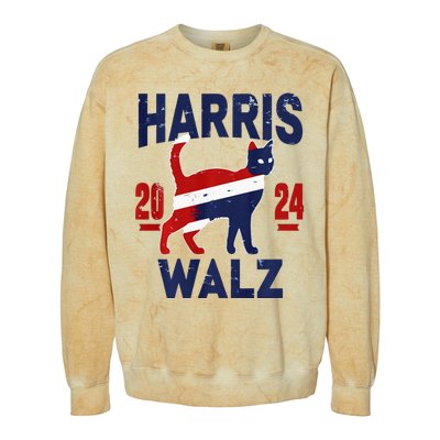 Vote For Harris Walz 2024 Election Kamala Harris Tim Waltz Colorblast Crewneck Sweatshirt