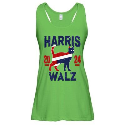 Vote For Harris Walz 2024 Election Kamala Harris Tim Waltz Ladies Essential Flowy Tank