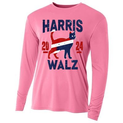 Vote For Harris Walz 2024 Election Kamala Harris Tim Waltz Cooling Performance Long Sleeve Crew