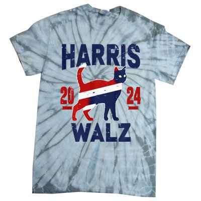 Vote For Harris Walz 2024 Election Kamala Harris Tim Waltz Tie-Dye T-Shirt