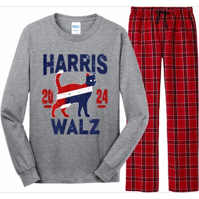 Vote For Harris Walz 2024 Election Kamala Harris Tim Waltz Long Sleeve Pajama Set