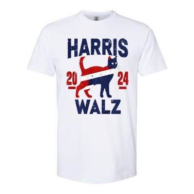 Vote For Harris Walz 2024 Election Kamala Harris Tim Waltz Softstyle® CVC T-Shirt