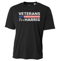 Veterans For Harris 2024 Military American Flag Vets Kamala Harris Gift Cooling Performance Crew T-Shirt