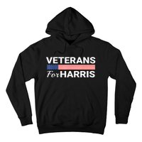 Veterans For Harris 2024 Military American Flag Vets Kamala Harris Gift Hoodie