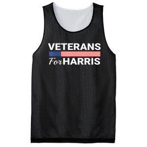 Veterans For Harris 2024 Military American Flag Vets Kamala Harris Gift Mesh Reversible Basketball Jersey Tank