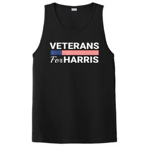 Veterans For Harris 2024 Military American Flag Vets Kamala Harris Gift PosiCharge Competitor Tank