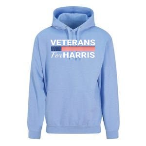 Veterans For Harris 2024 Military American Flag Vets Kamala Harris Gift Unisex Surf Hoodie