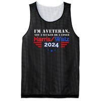 Veteran For Harris Walz For President 2024 Mesh Reversible Basketball Jersey Tank