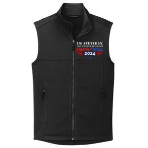 Veteran For Harris Walz For President 2024 Collective Smooth Fleece Vest