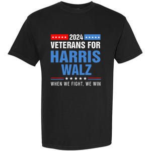 Veterans For Harris Walz 2024 Garment-Dyed Heavyweight T-Shirt